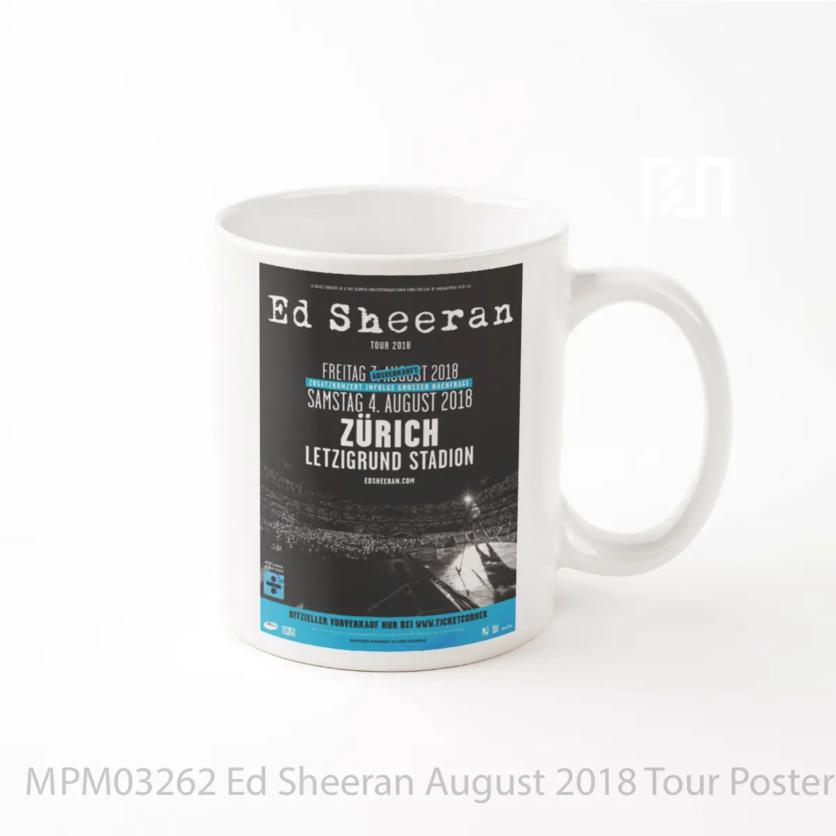 Mug Ed Sheeran August 2018 Tour MPM03262