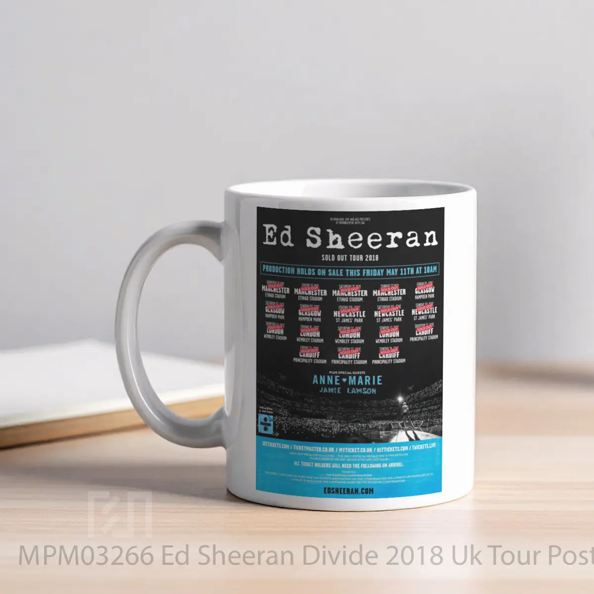 Mug Ed Sheeran Divide 2018 Uk Tour MPM03266 - All-side / Desain