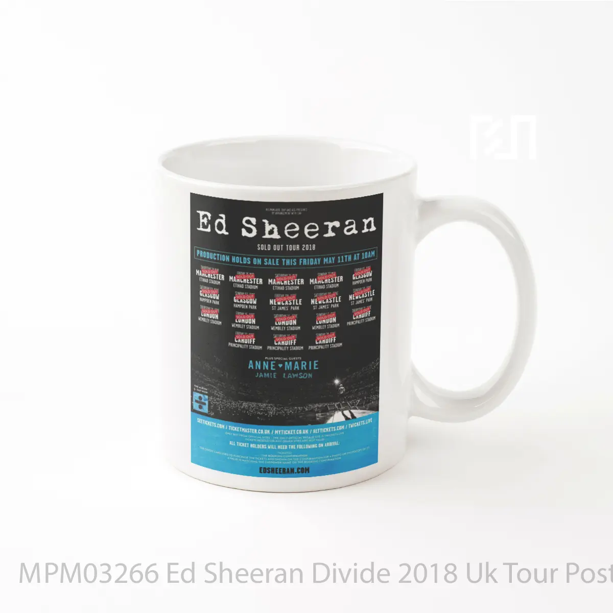 Mug Ed Sheeran Divide 2018 Uk Tour MPM03266