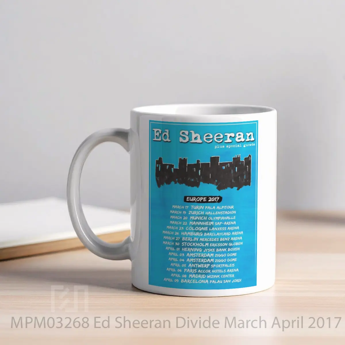 Mug Ed Sheeran Divide March April 2017 European Tour P MPM03268 - All-side / Desain