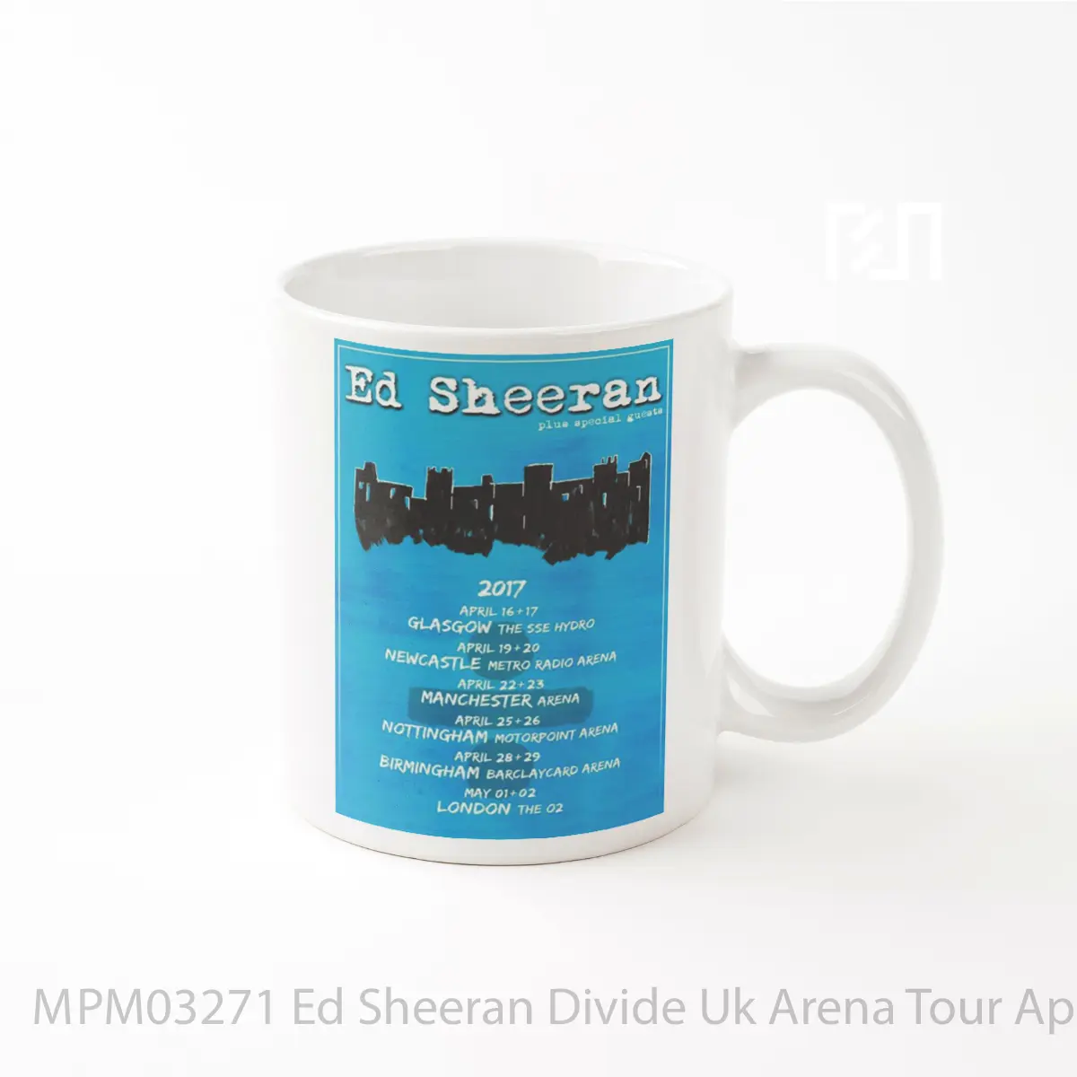 Mug Ed Sheeran Divide Uk Arena Tour April May 2017 MPM03271