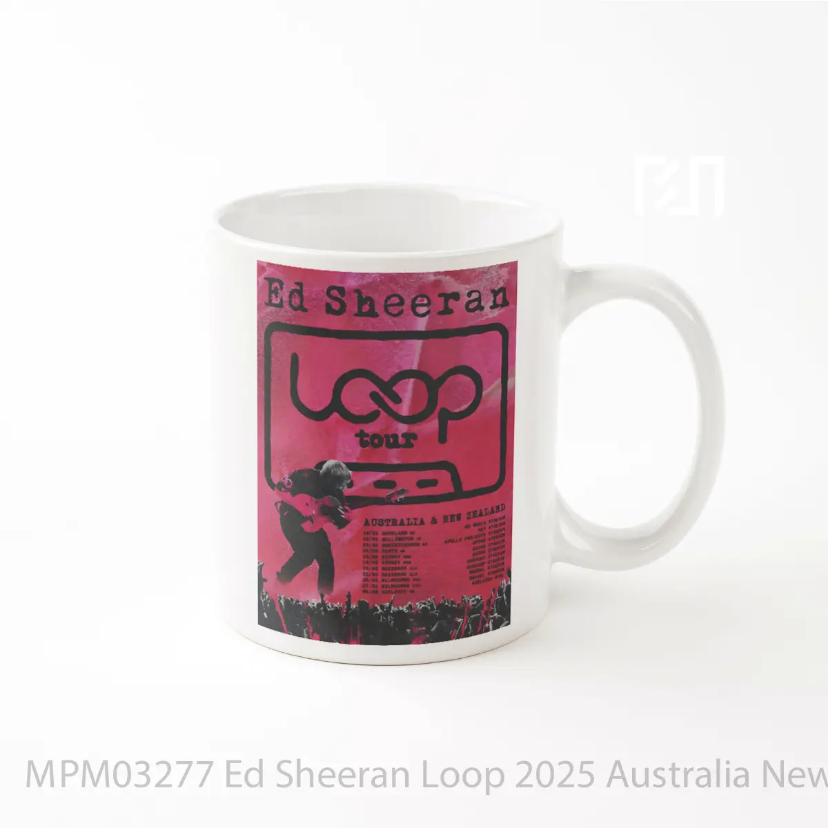 Mug Ed Sheeran Loop 2025 Australia New Zealand Poste MPM03277
