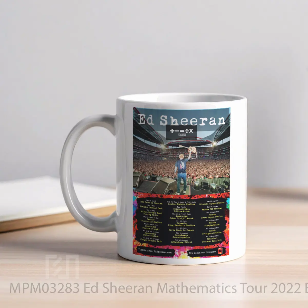 Mug Ed Sheeran Mathematics Tour 2022 Europe And Uk MPM03283 - All-side / Desain