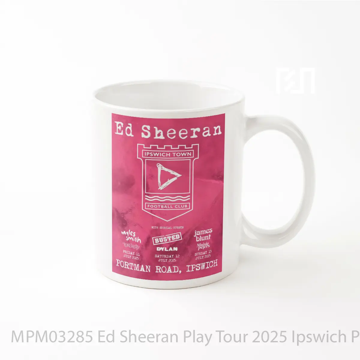 Mug Ed Sheeran Play Tour 2025 Ipswich MPM03285
