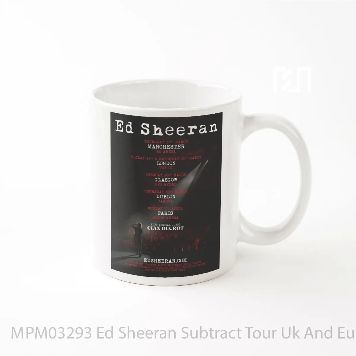 Mug Ed Sheeran Subtract Tour Uk And Europe 2023 MPM03293