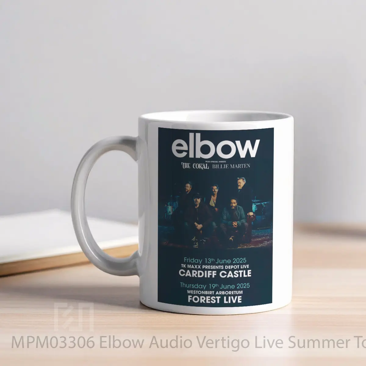 Mug Elbow Audio Vertigo Live Summer Tour 2025 Cardiff Castle Westonbirt MPM03306 - All-side / Desain