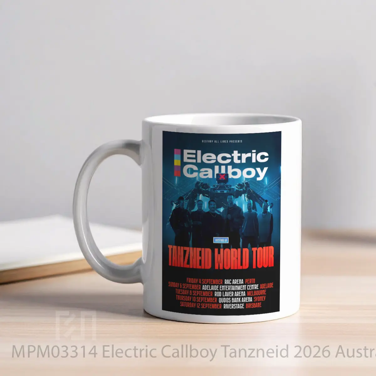Mug Electric Callboy Tanzneid 2026 Australia Tour MPM03314 - All-side / Desain