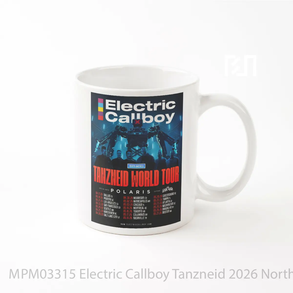 Mug Electric Callboy Tanzneid 2026 North America Tour MPM03315