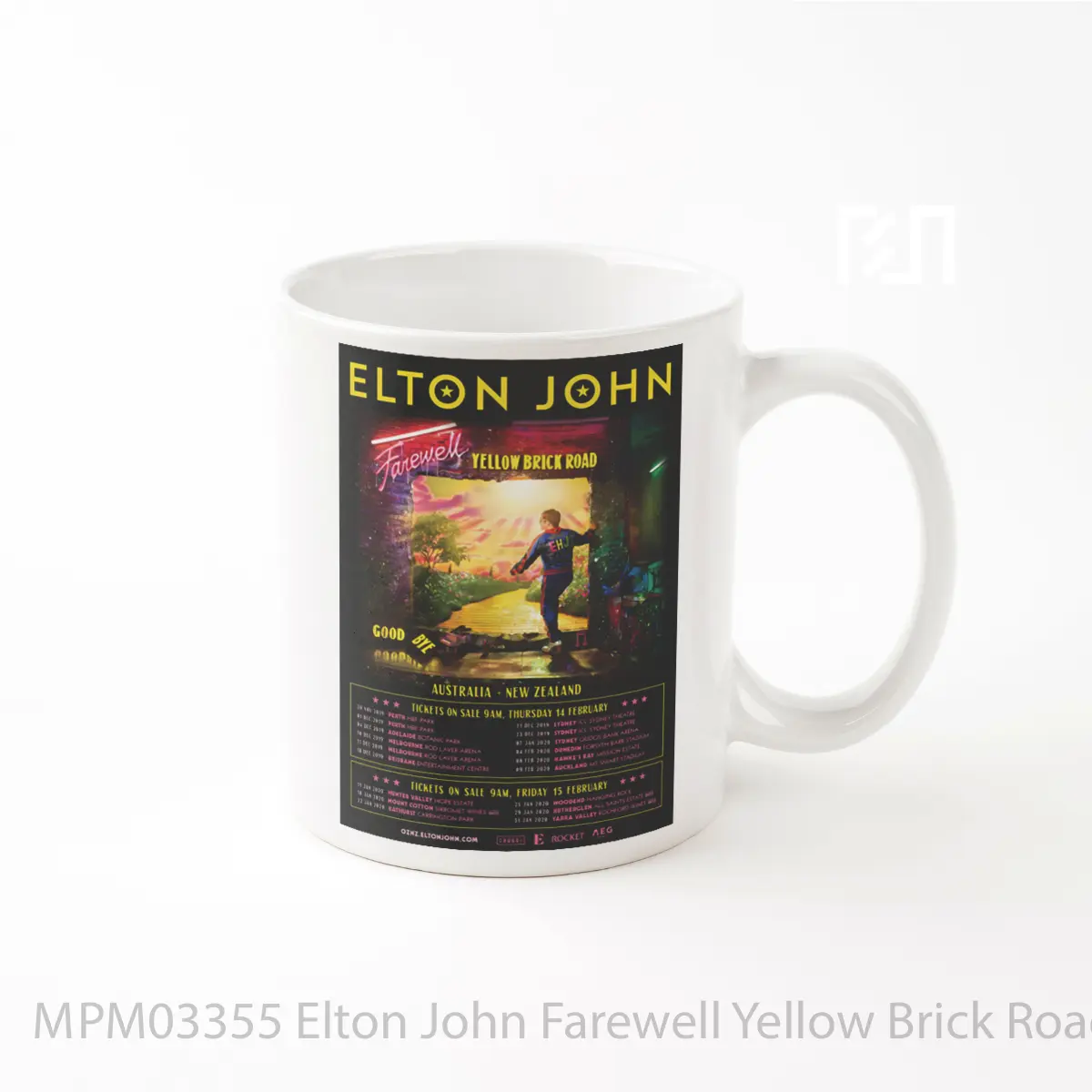Mug Elton John Farewell Yellow Brick Road Australia MPM03355