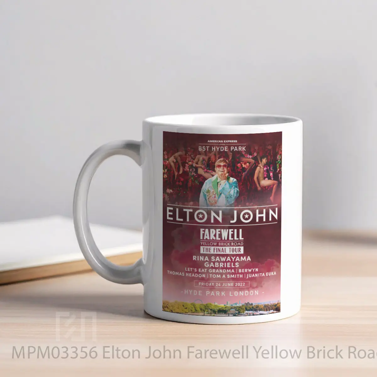 Mug Elton John Farewell Yellow Brick Road Bst Hyde Park MPM03356 - All-side / Desain