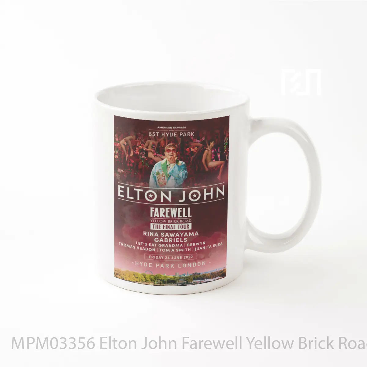 Mug Elton John Farewell Yellow Brick Road Bst Hyde Park MPM03356
