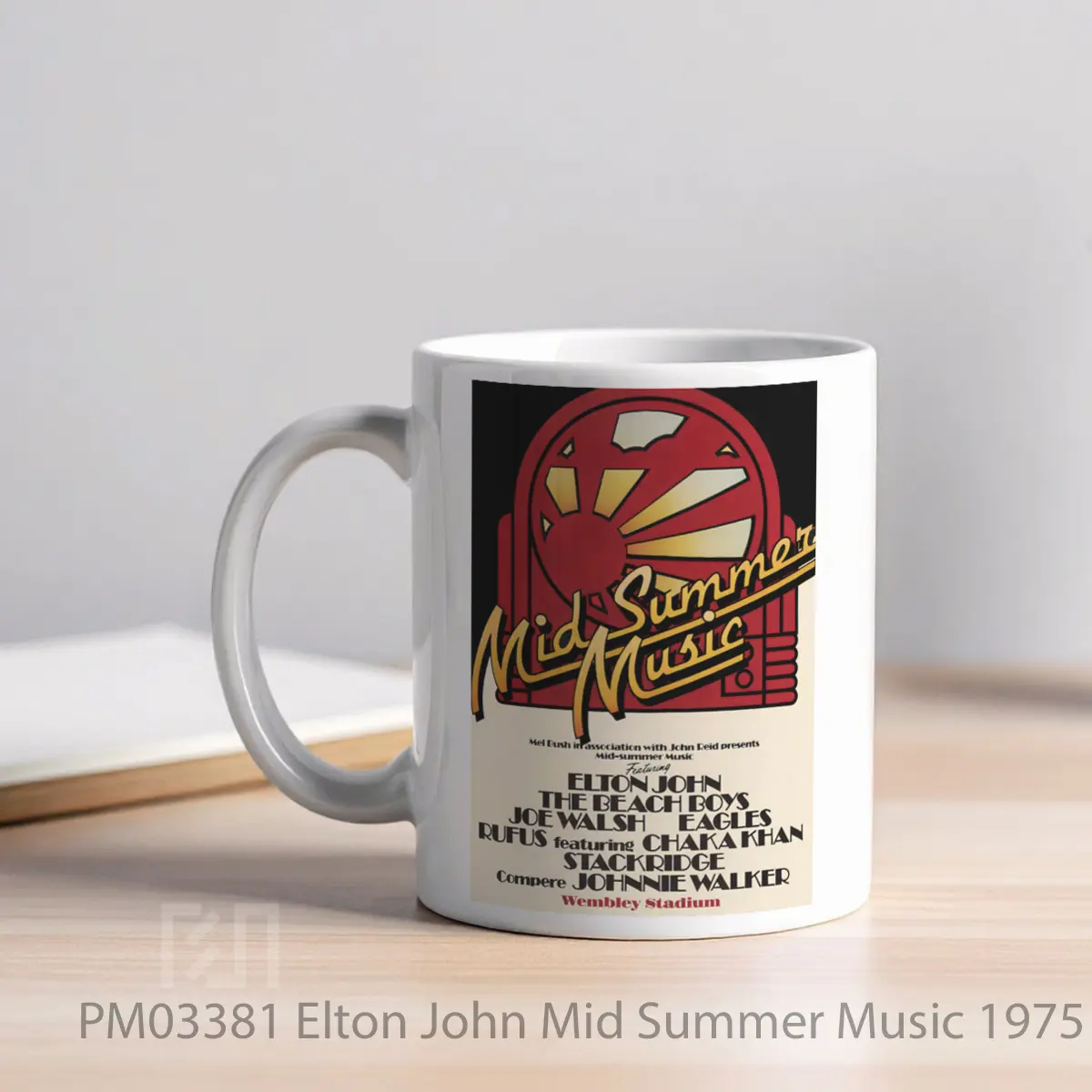 Mug Elton John Mid Summer Music 1975 London Wembley MPM03381 - All-side / Desain