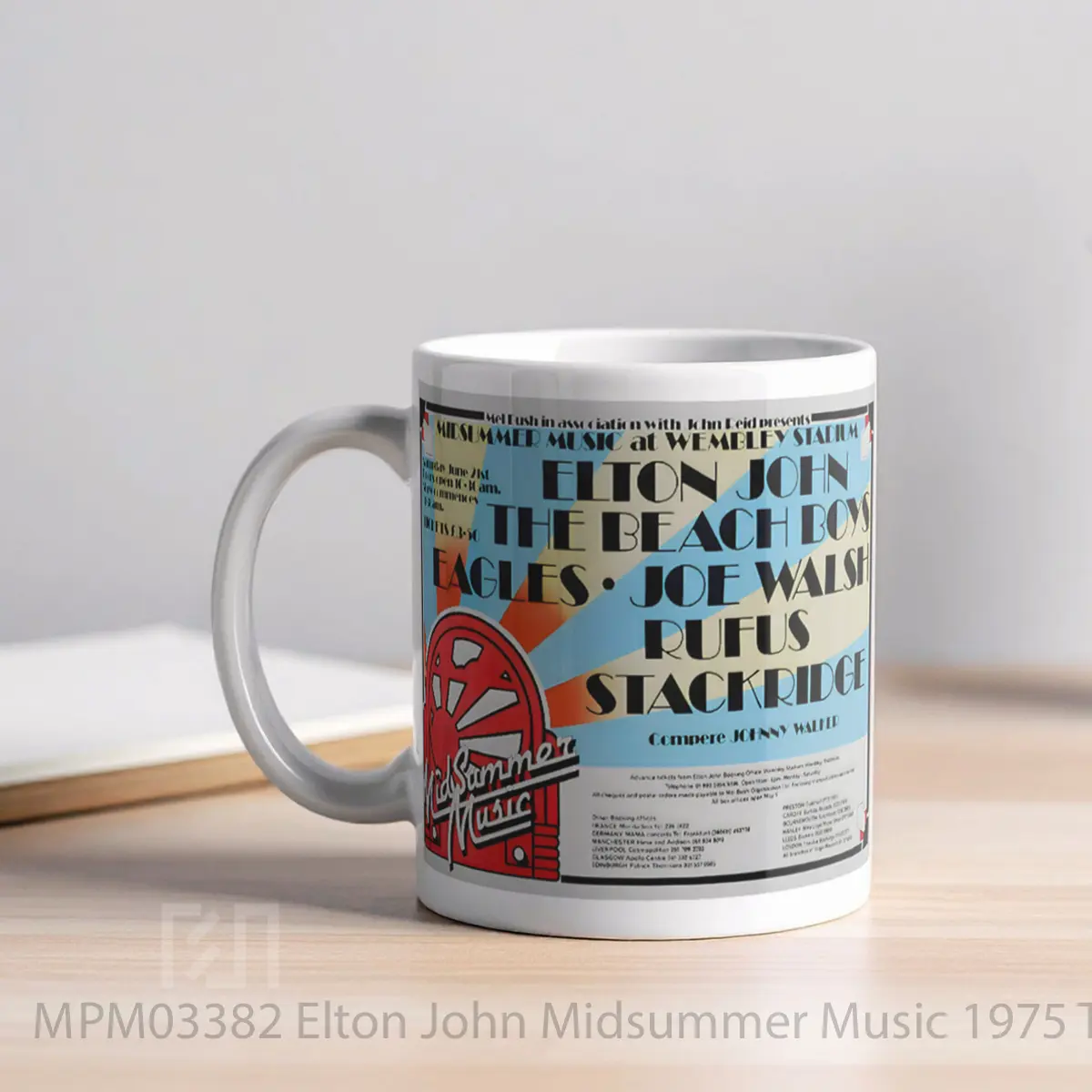 Mug Elton John Midsummer Music 1975 Tour MPM03382 - All-side / Desain