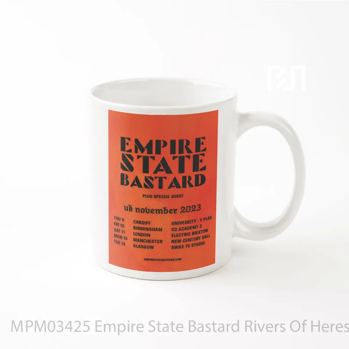 Mug Empire State Bastard Rivers Of Heresy Uk Tour 2023 MPM03425