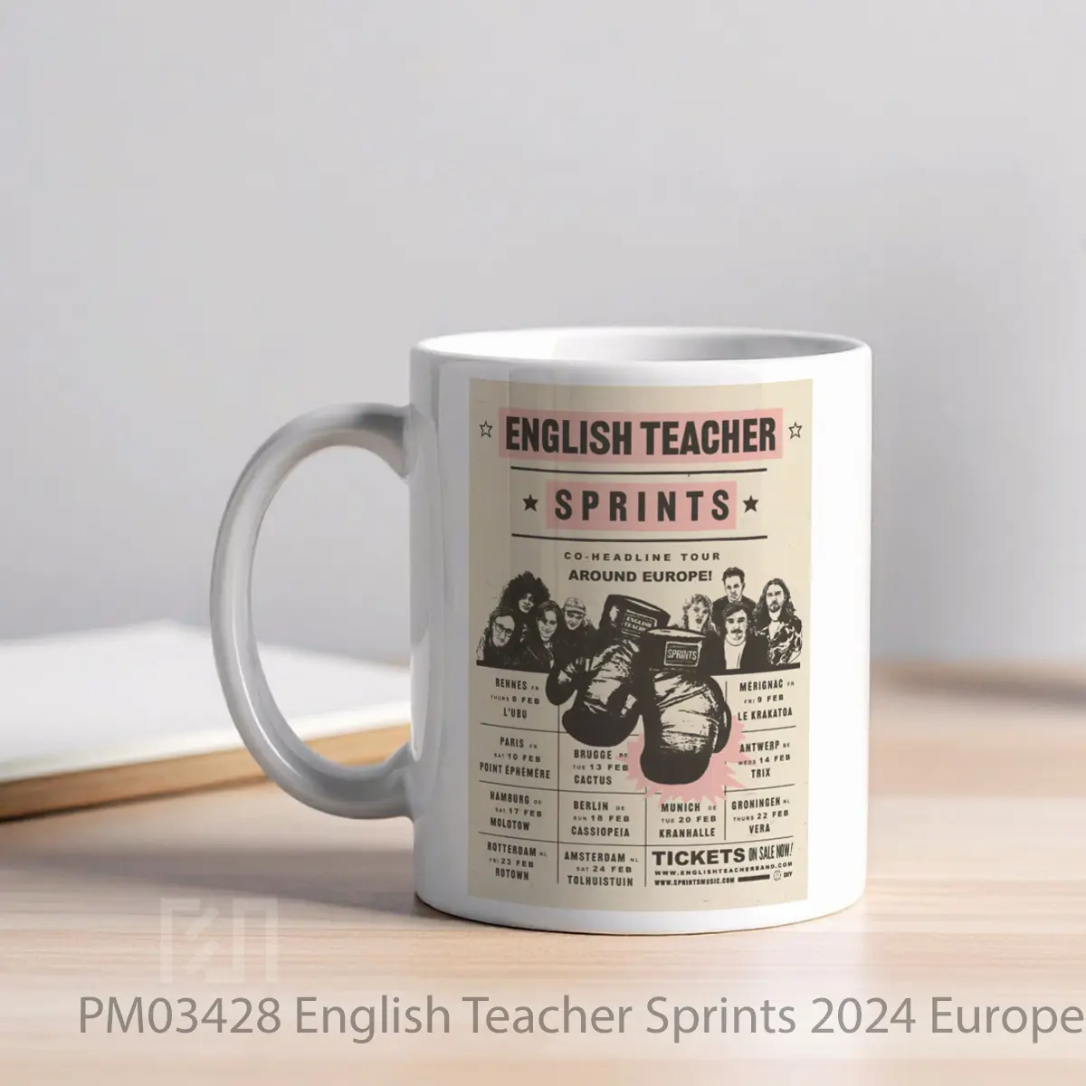Mug English Teacher Sprints 2024 European Tour Post MPM03428 - All-side / Desain