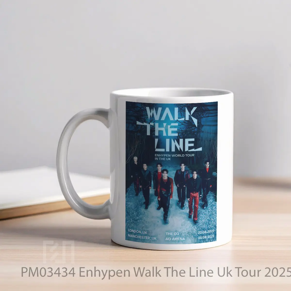 Mug Enhypen Walk The Line Uk Tour 2025 London Manchester MPM03434 - All-side / Desain