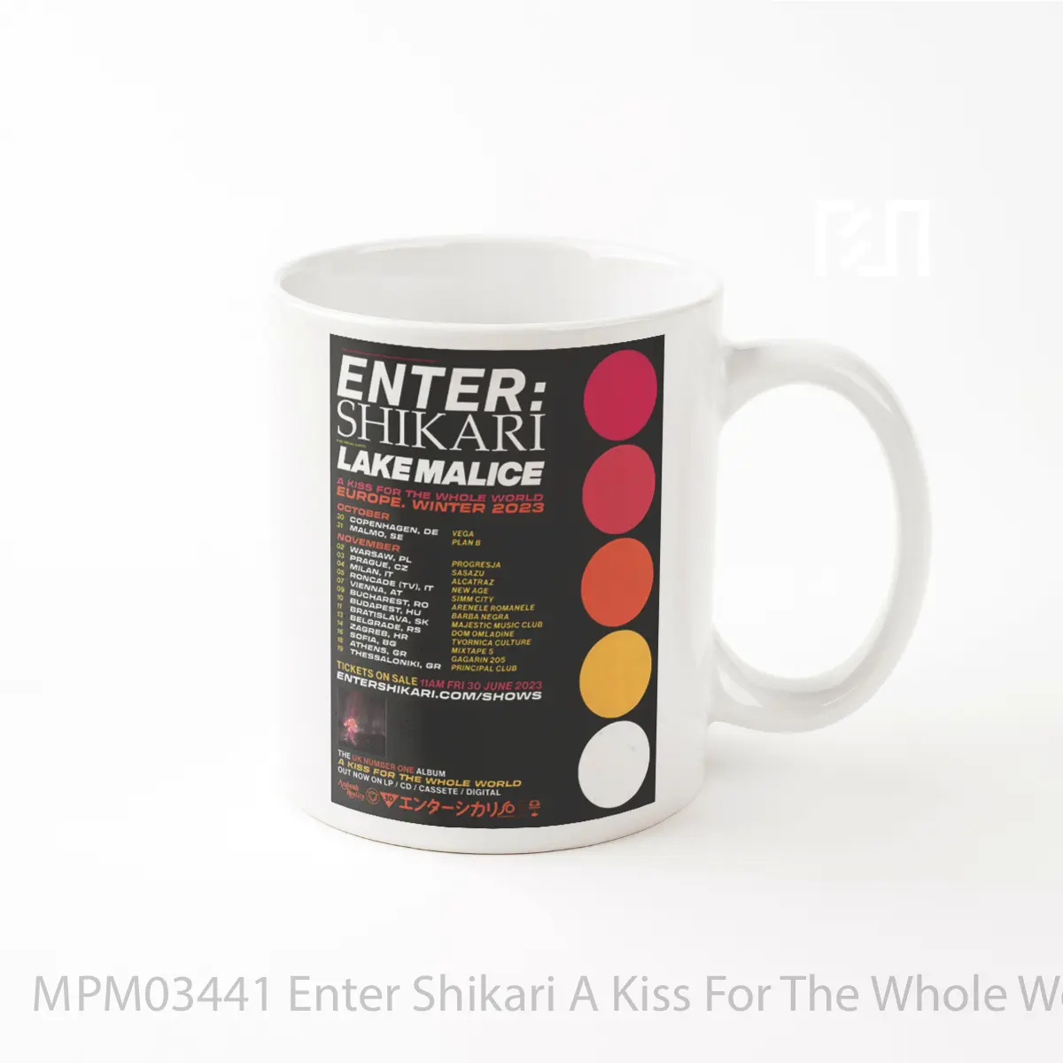 Mug Enter Shikari A Kiss For The Whole World 2023 Euro MPM03441
