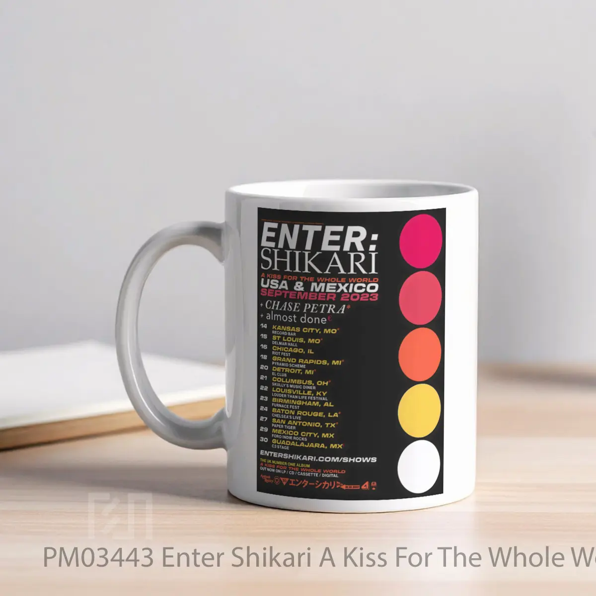 Mug Enter Shikari A Kiss For The Whole World 2023 Nort MPM03443 - All-side / Desain