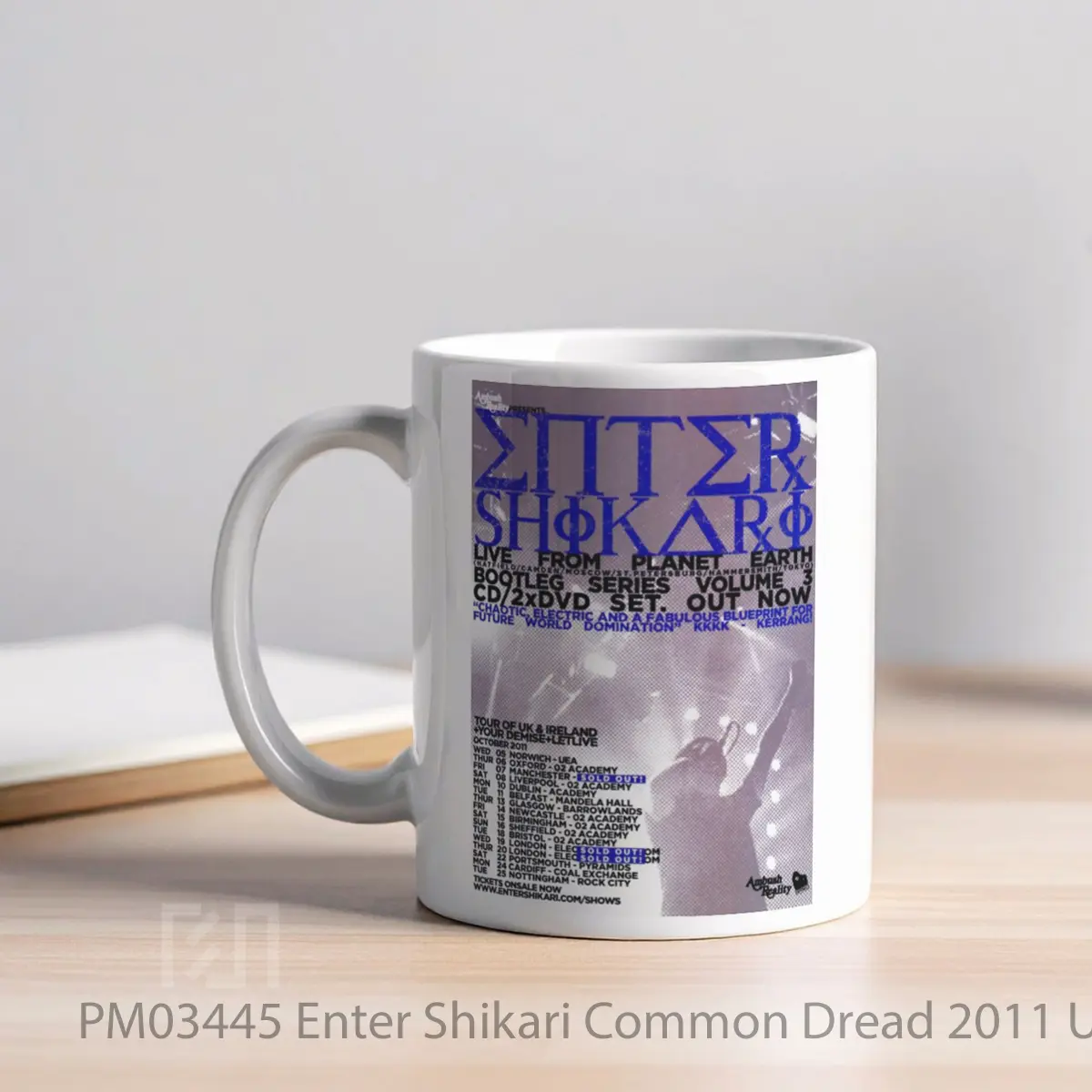 Mug Enter Shikari Common Dread 2011 Uk Tour MPM03445 - All-side / Desain