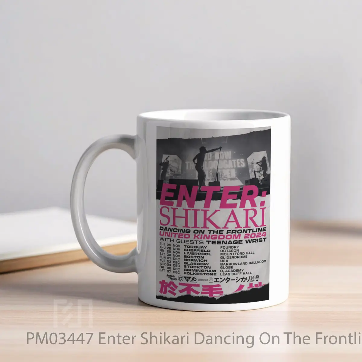 Mug Enter Shikari Dancing On The Frontline Uk Tour 2024 MPM03447 - Tampak Tengah