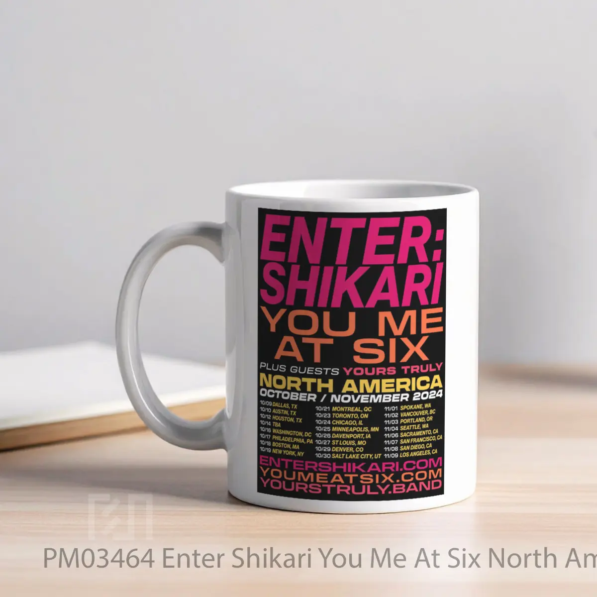 Mug Enter Shikari You Me At Six North America 2024 T MPM03464 - All-side / Desain
