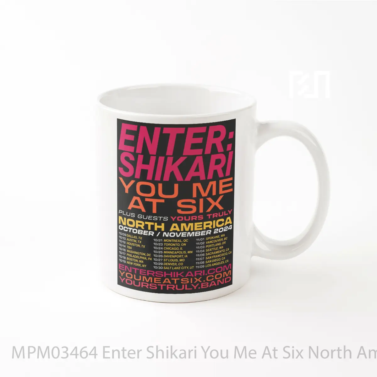 Mug Enter Shikari You Me At Six North America 2024 T MPM03464