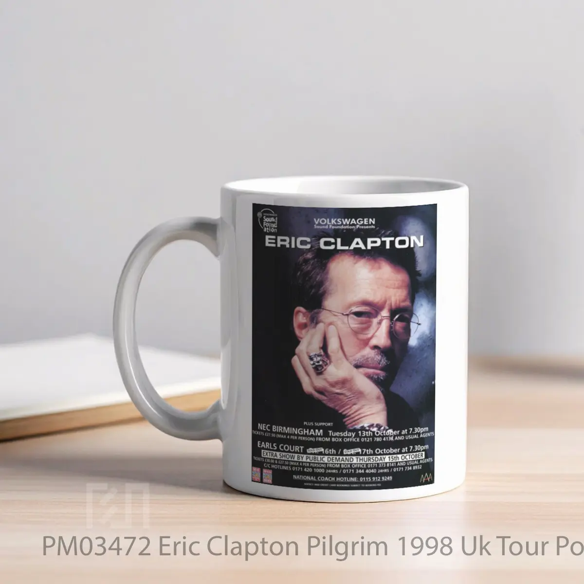 Mug Eric Clapton Pilgrim 1998 Uk Tour MPM03472 - All-side / Desain