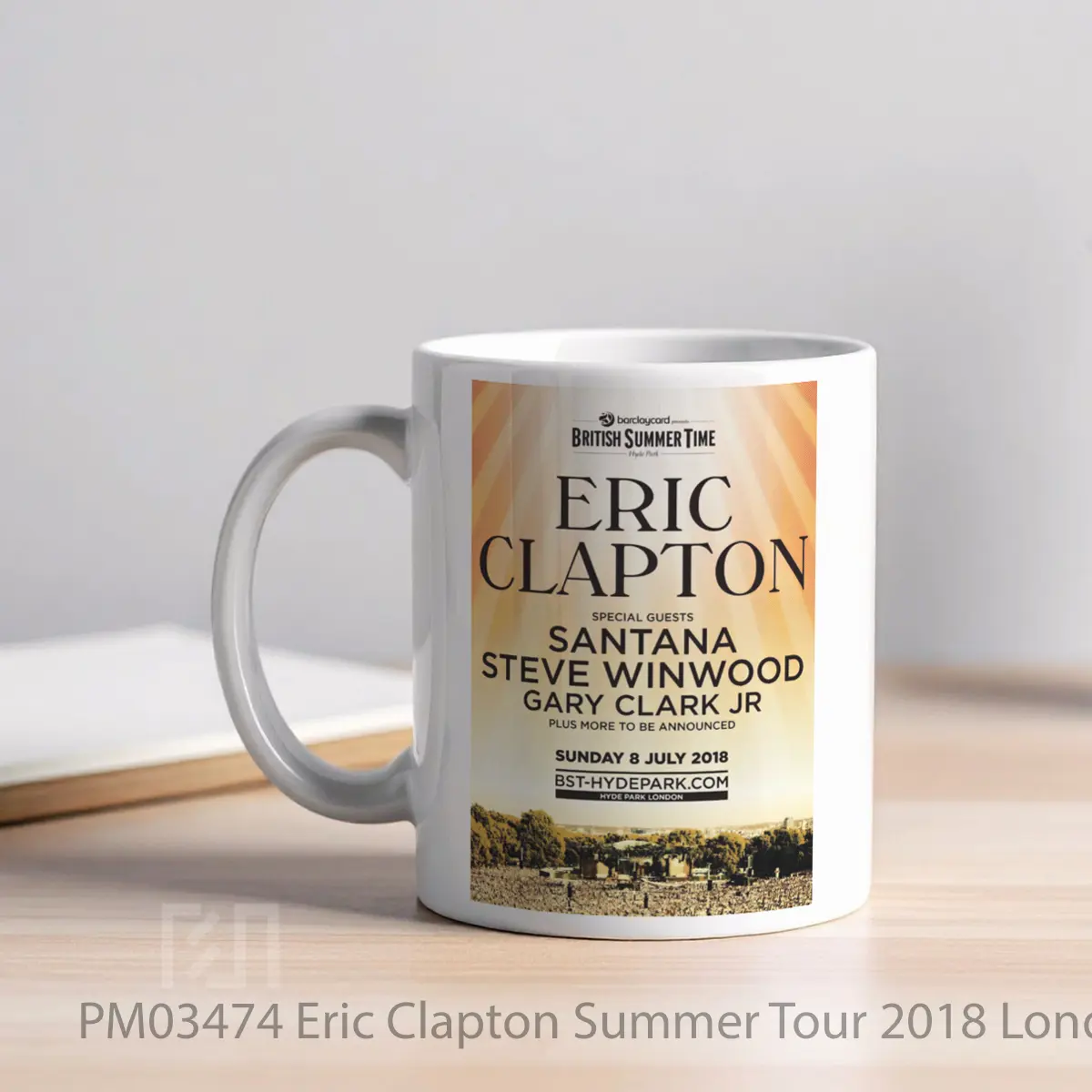 Mug Eric Clapton Summer Tour 2018 London Bst MPM03474 - All-side / Desain