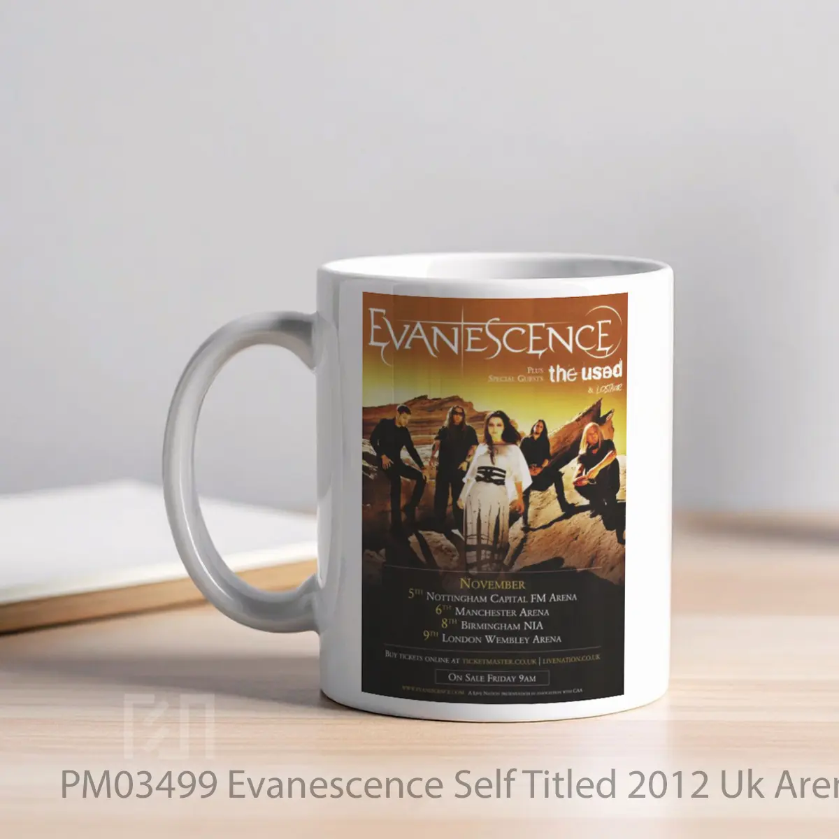 Mug Evanescence Self Titled 2012 Uk Arena Tour MPM03499 - All-side / Desain