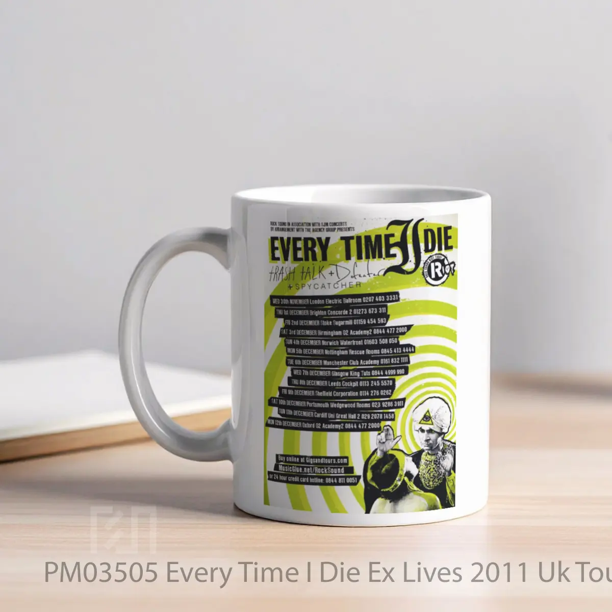 Mug Every Time I Die Ex Lives 2011 Uk Tour MPM03505 - All-side / Desain