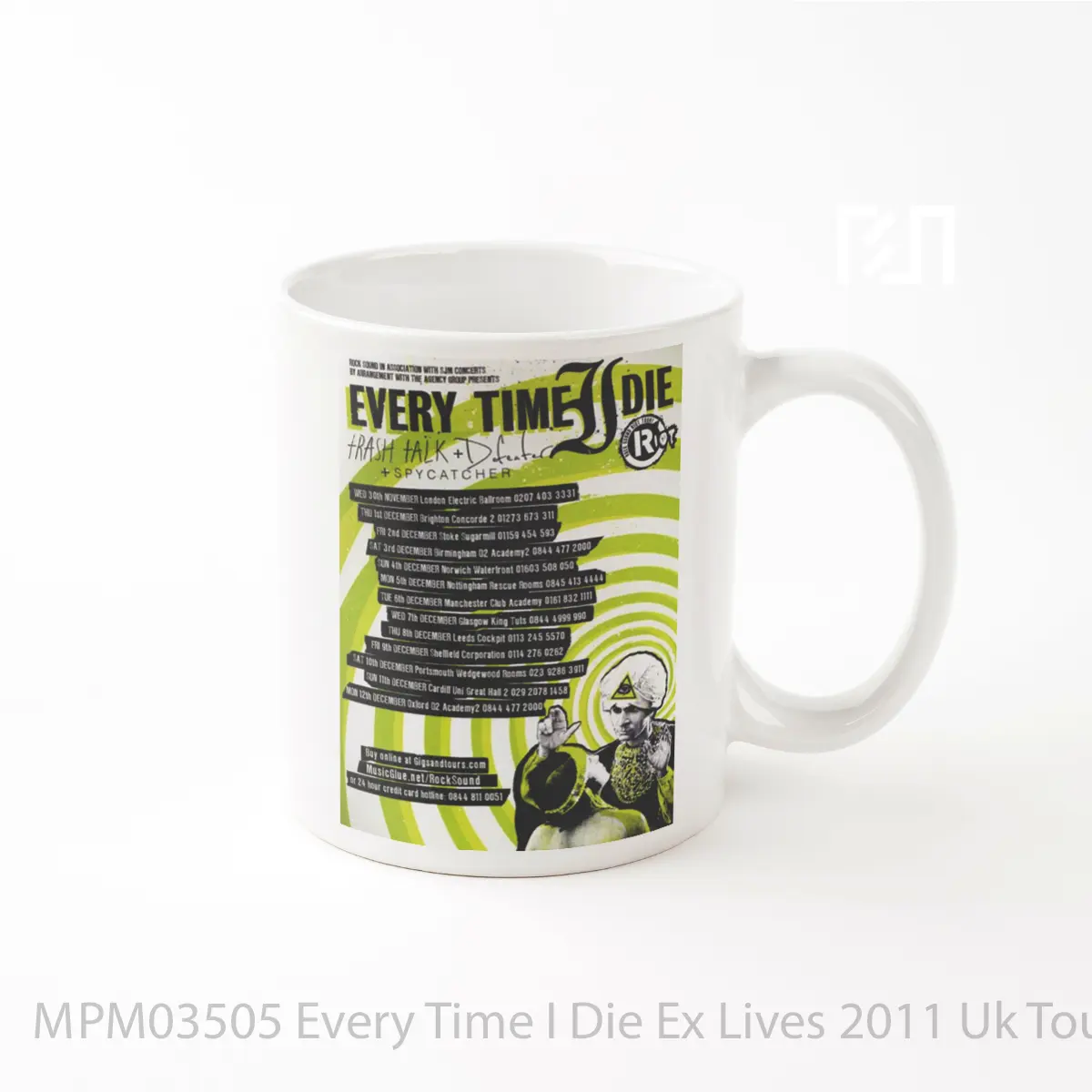 Mug Every Time I Die Ex Lives 2011 Uk Tour MPM03505