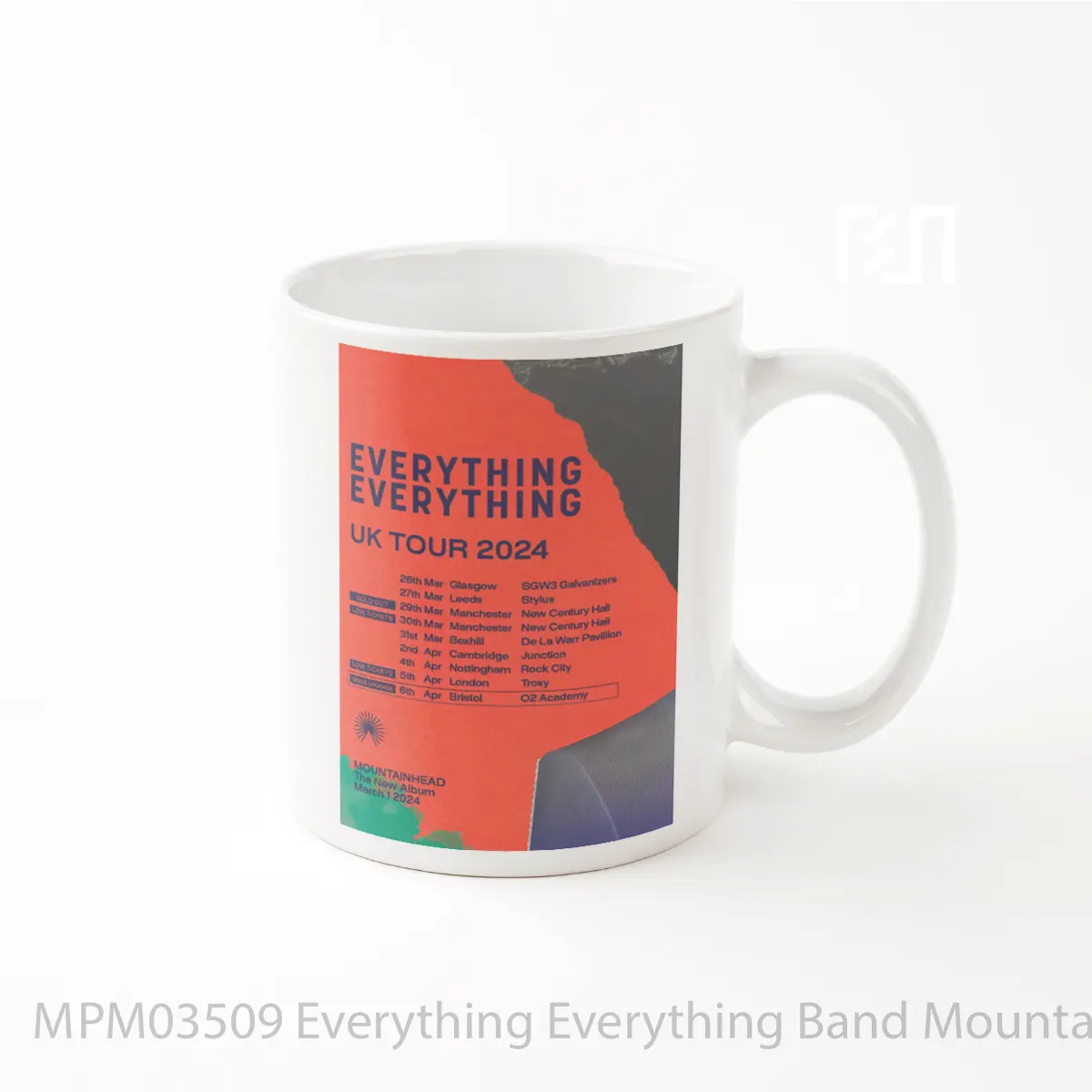 Mug Everything Everything Band Mountainhead 2024 Uk MPM03509