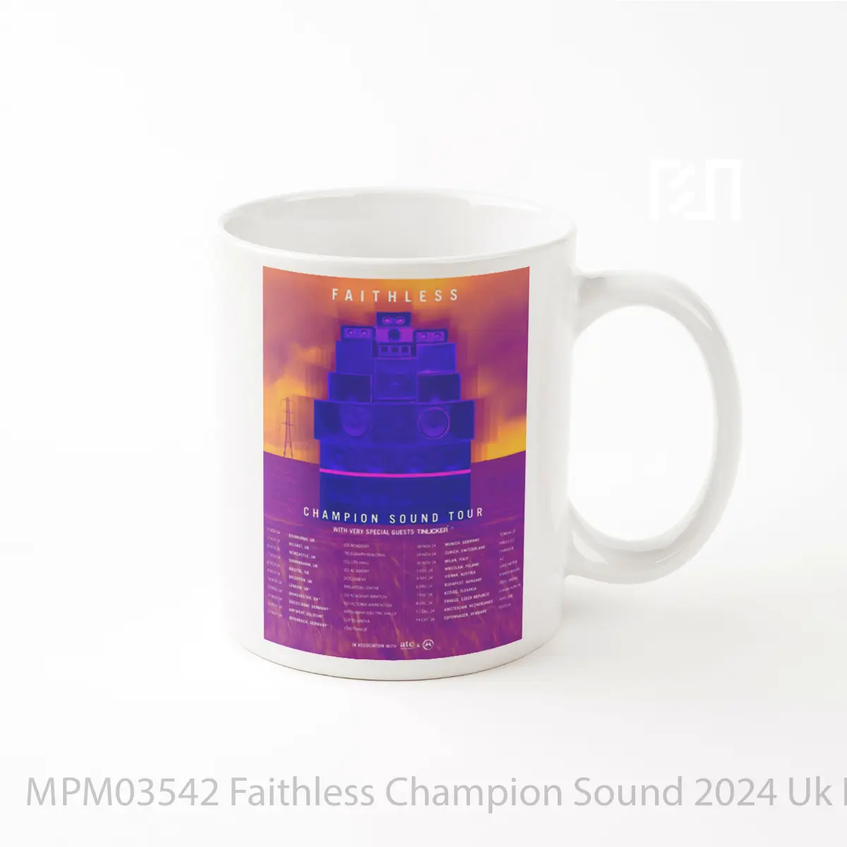 Mug Faithless Champion Sound 2024 Uk Europe Tour Pos MPM03542