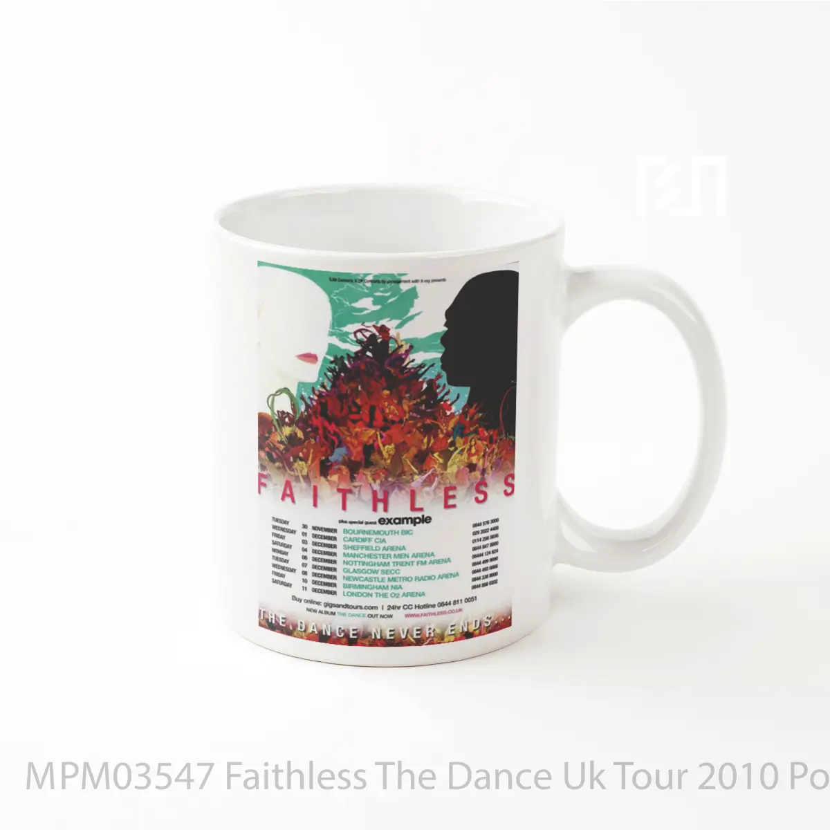 Mug Keramik Premium SNI - Mug Faithless The Dance Uk Tour 2010 MPM03547