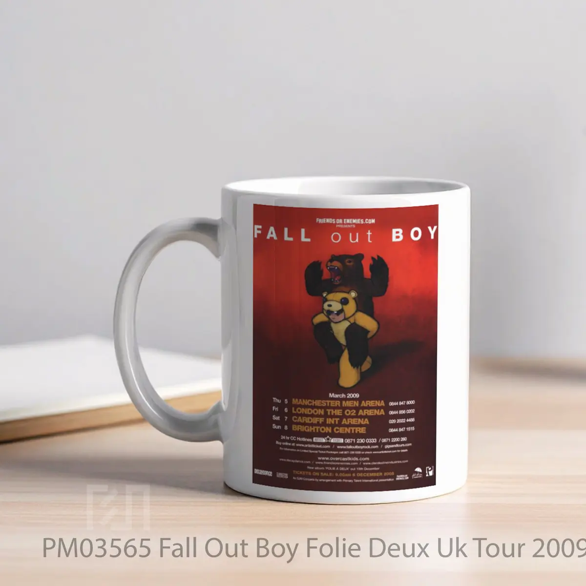 Mug Fall Out Boy Folie Deux Uk Tour 2009 MPM03565 - All-side / Desain