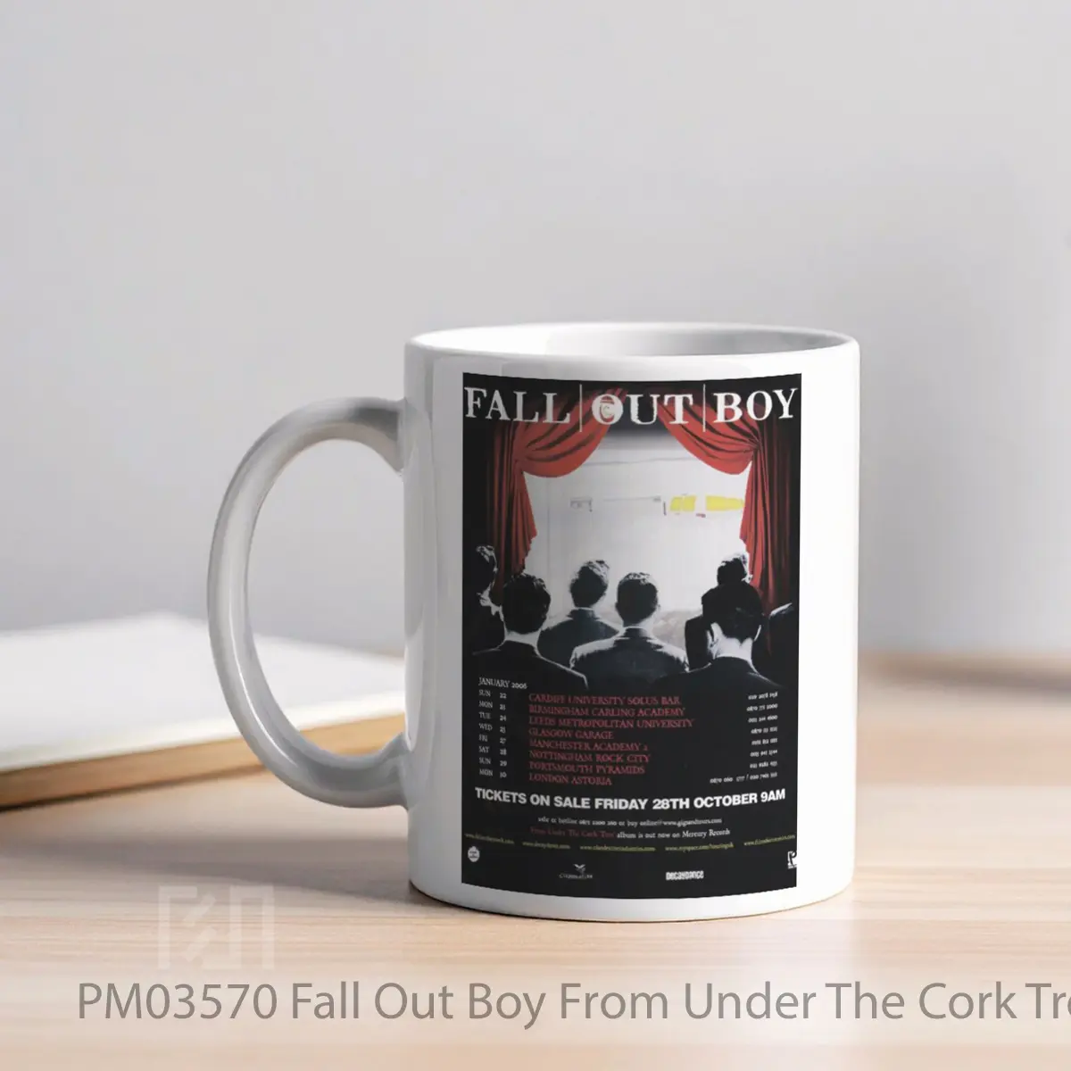 Mug Fall Out Boy From Under The Cork Tree Uk Tour 2006 MPM03570 - All-side / Desain