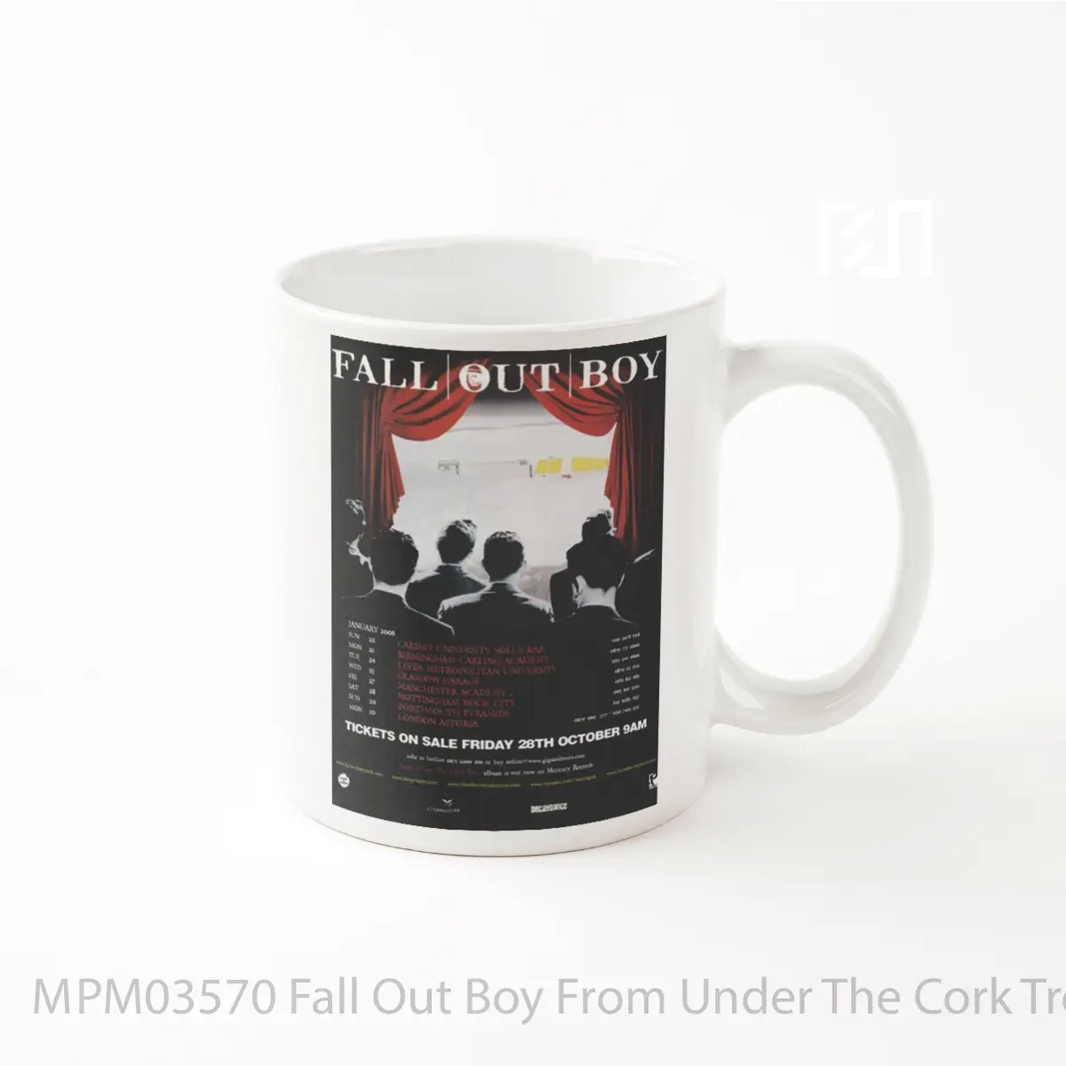 Mug Fall Out Boy From Under The Cork Tree Uk Tour 2006 MPM03570