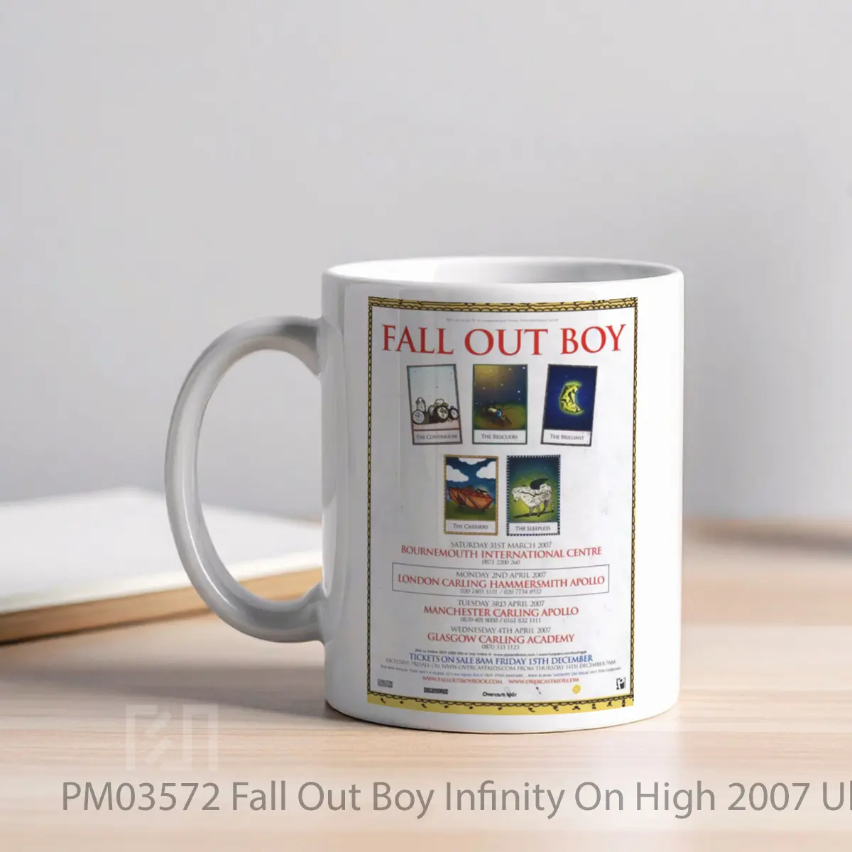 Mug Fall Out Boy Infinity On High 2007 Uk Tour MPM03572 - All-side / Desain