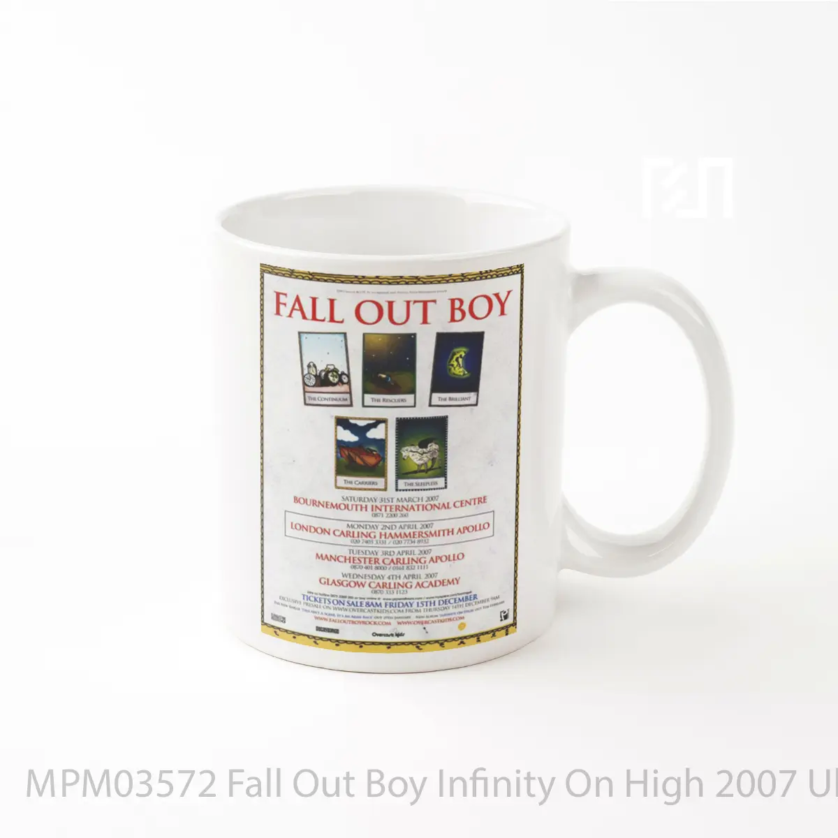 Mug Fall Out Boy Infinity On High 2007 Uk Tour MPM03572