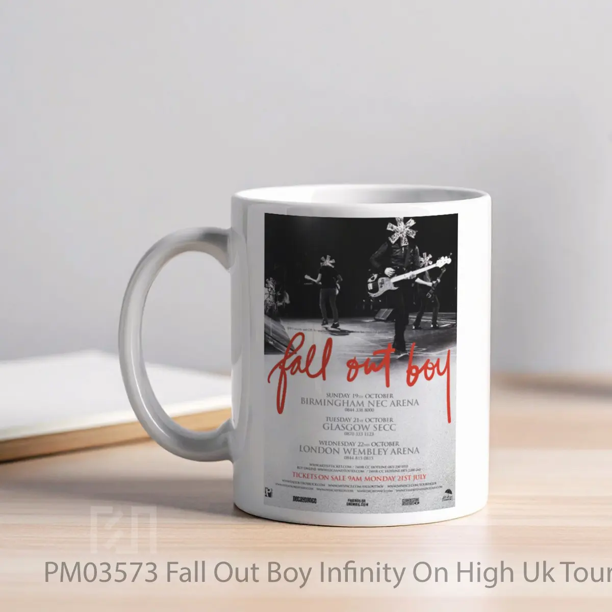 Mug Fall Out Boy Infinity On High Uk Tour 2008 MPM03573 - All-side / Desain