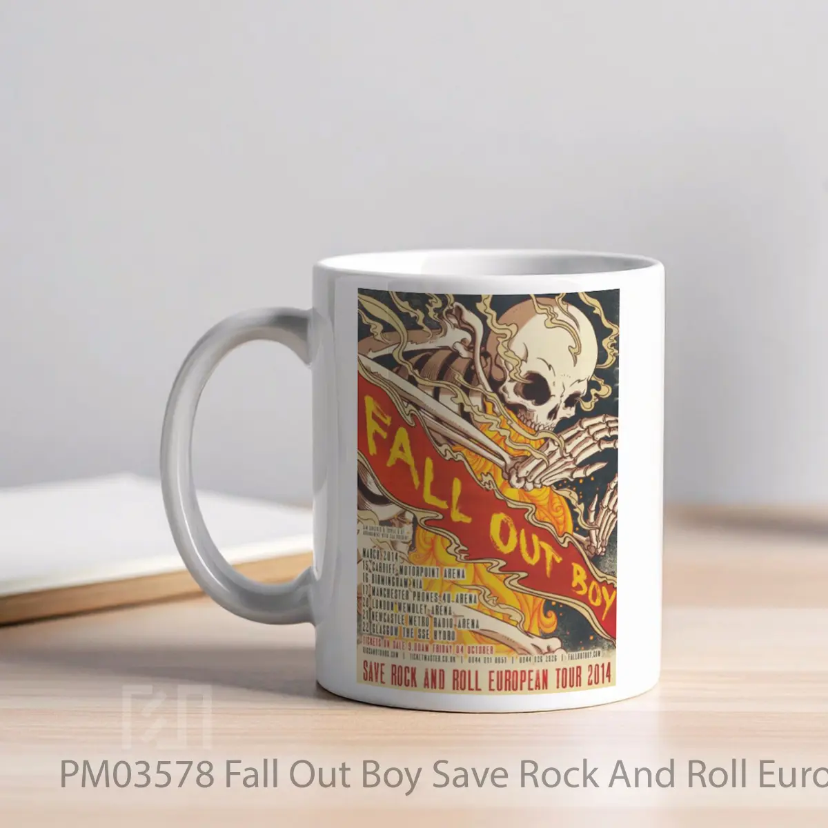Mug Fall Out Boy Save Rock And Roll European Uk Tour 2014 MPM03578 - All-side / Desain