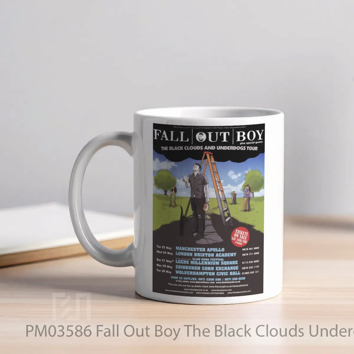 Mug Fall Out Boy The Black Clouds Underdogs 2006 Uk MPM03586 - All-side / Desain