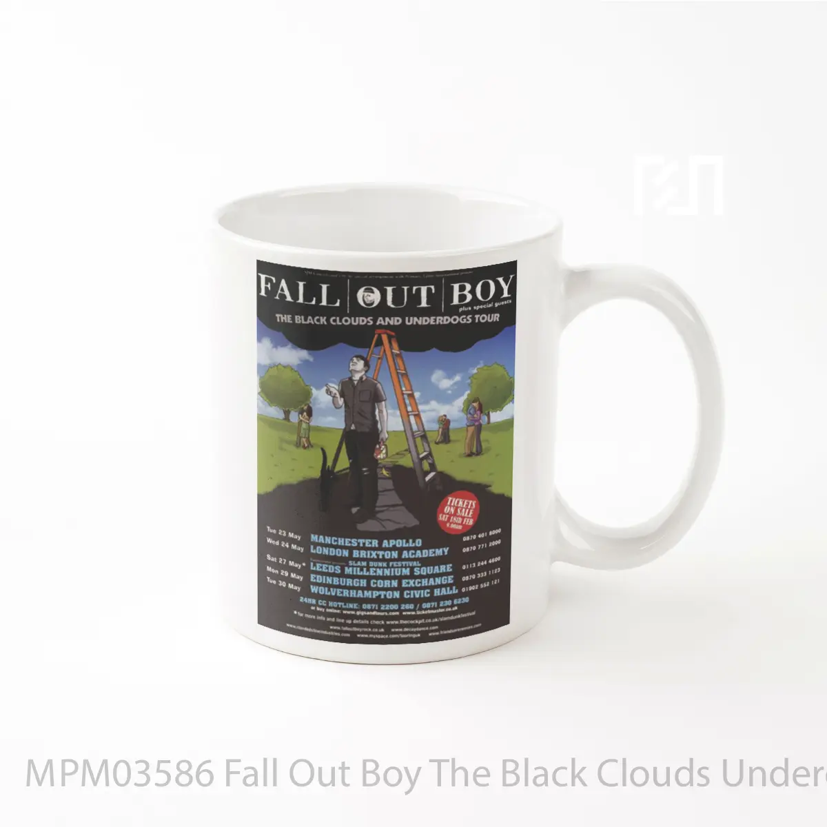 Mug Fall Out Boy The Black Clouds Underdogs 2006 Uk MPM03586