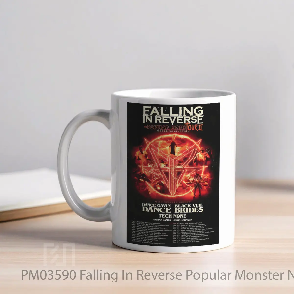 Mug Falling In Reverse Popular Monster North America Tour 2024 MPM03590 - All-side / Desain