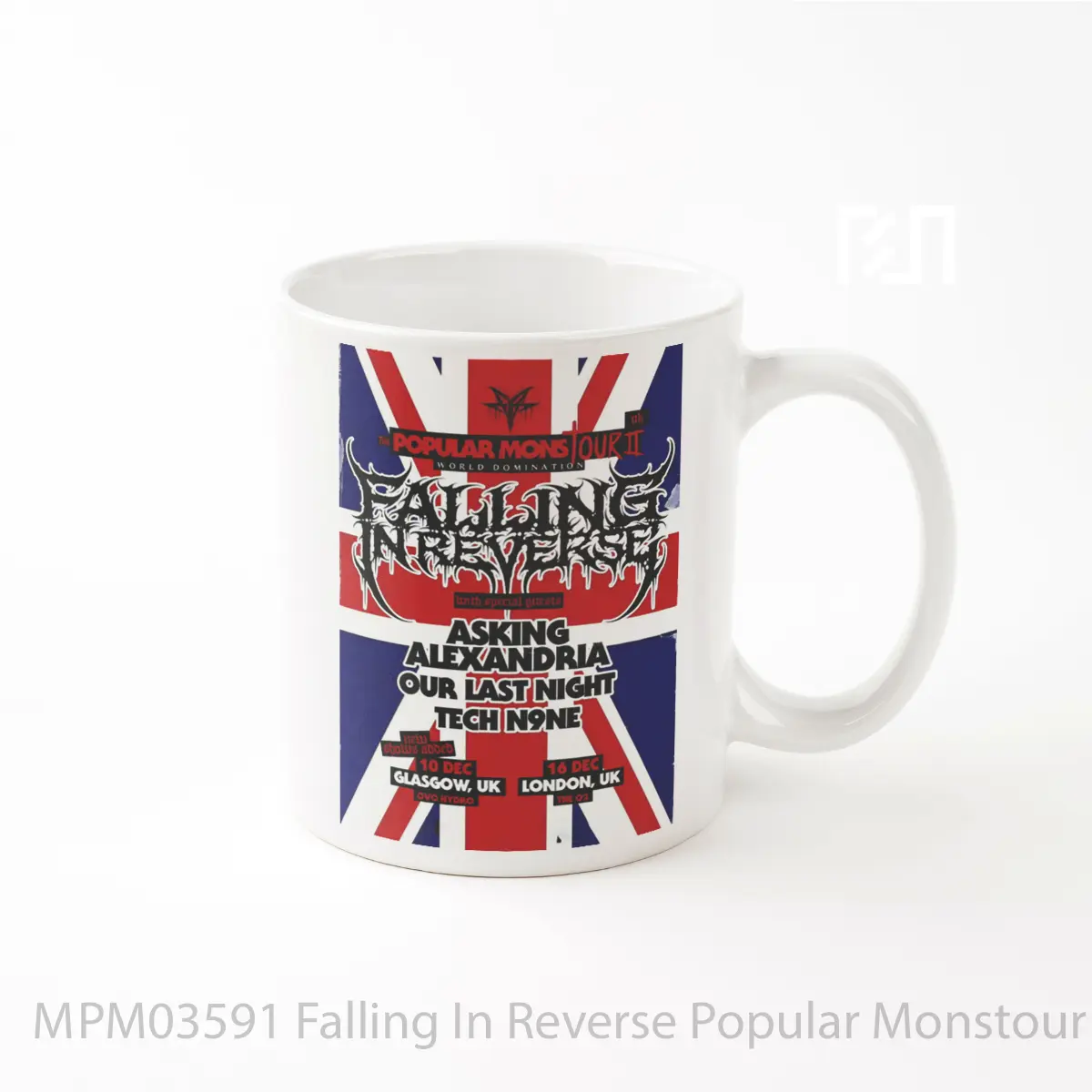 Mug Falling In Reverse Popular Monstour 2024 Uk Tour P MPM03591