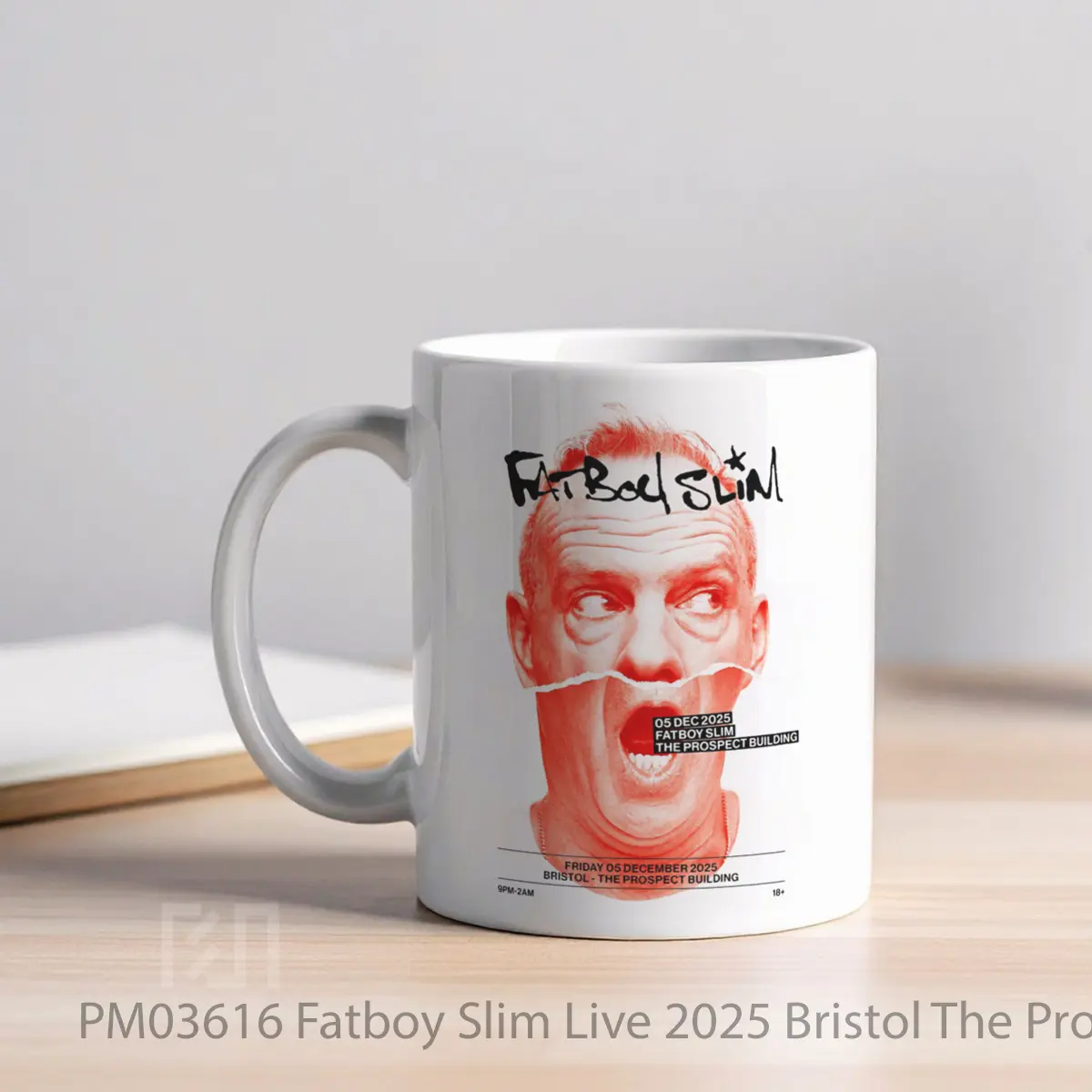 Mug Fatboy Slim Live 2025 Bristol The Prospect MPM03616 - All-side / Desain