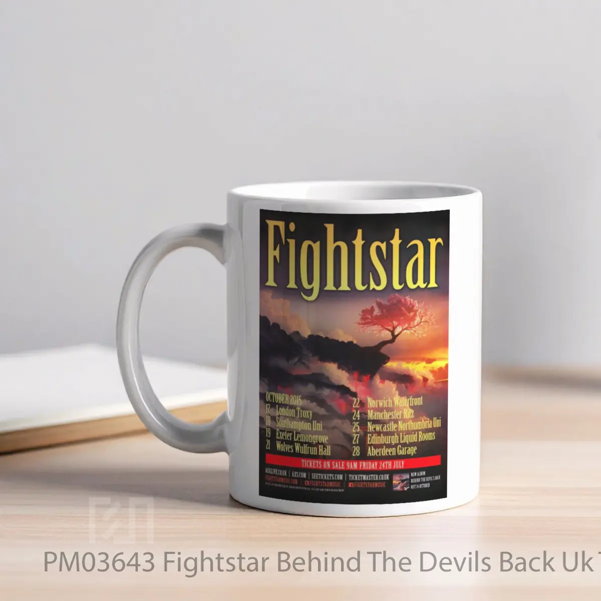 Mug Fightstar Behind The Devils Back Uk Tour 2015 MPM03643 - All-side / Desain
