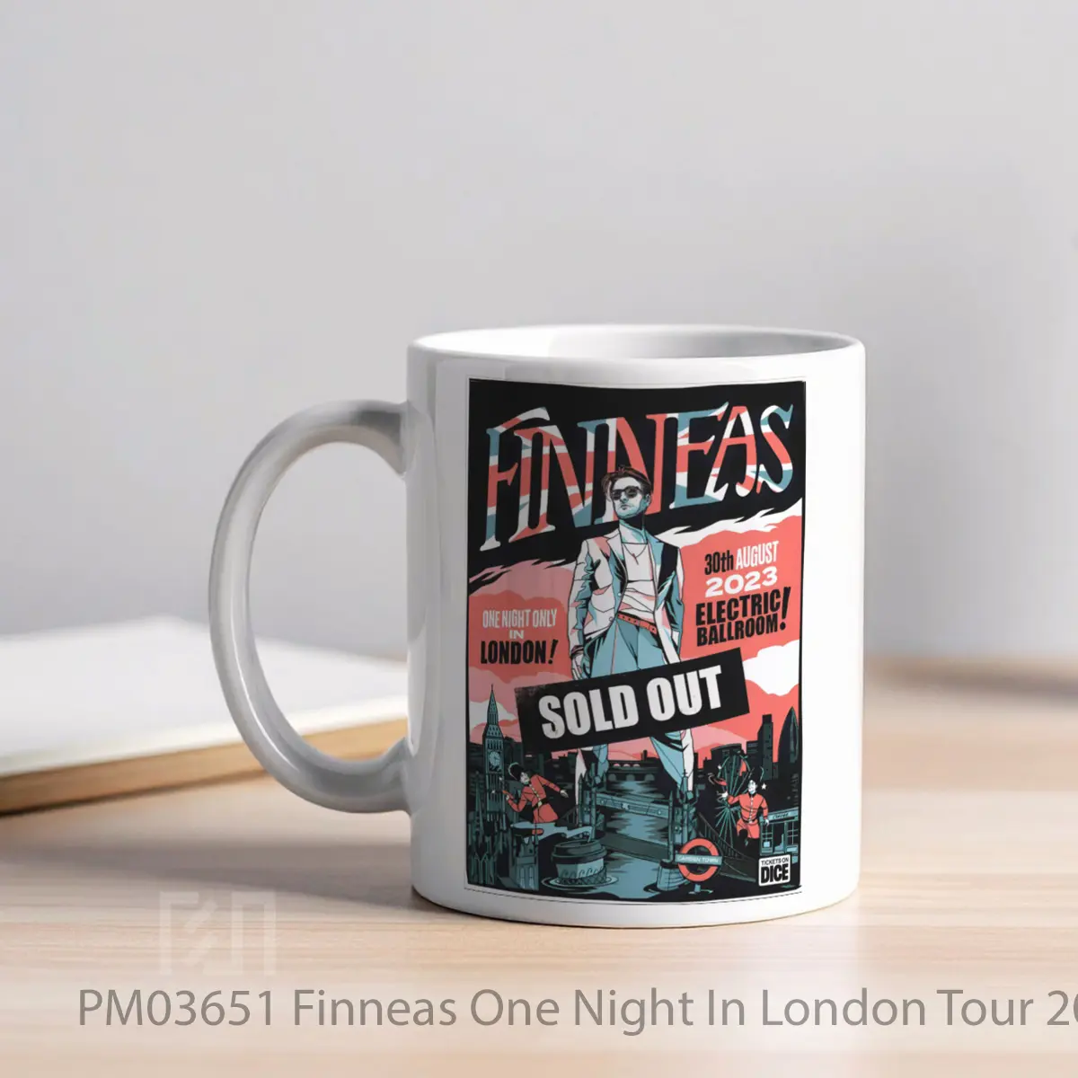 Mug Finneas One Night In London Tour 2023 MPM03651 - All-side / Desain