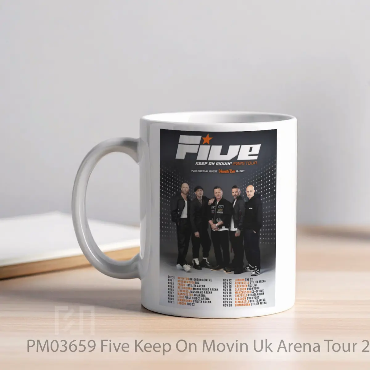 Mug Five Keep On Movin Uk Arena Tour 2025 MPM03659 - All-side / Desain