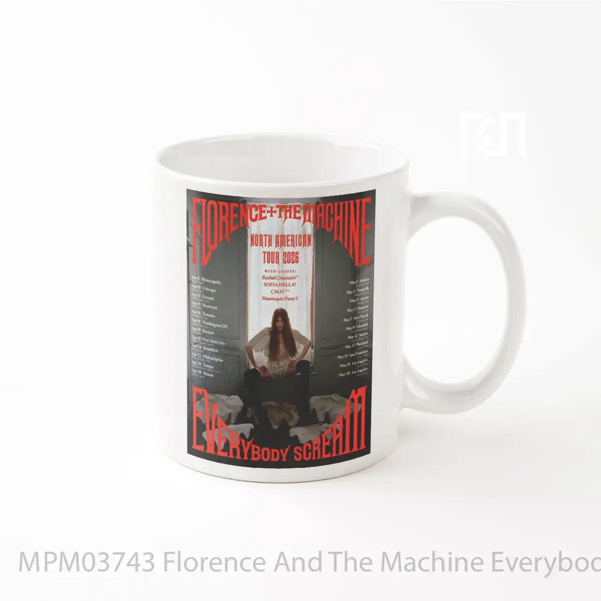 Mug Florence And The Machine Everybody Scream Nordic Tour 2026 MPM03743